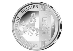 België 2018 5 Euro '100 jaar wapenstilstand en herintreding vrede'in coincard Voorverkoop*