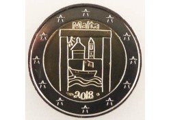 2 Euro Malta 2018 Cultureel erfgoed in coincard met Muntteken