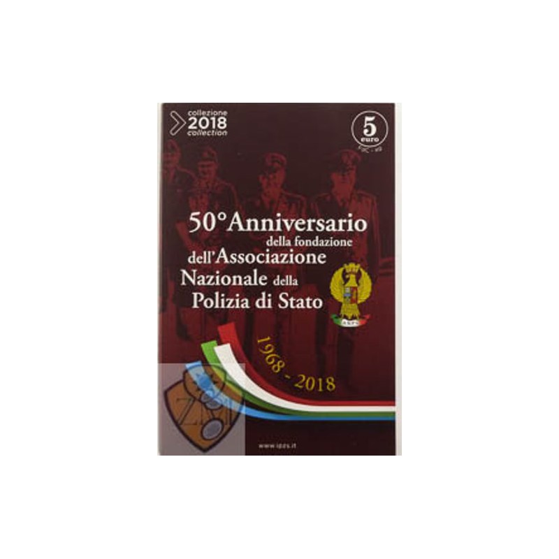 Italië 2018 5 euro "50 jaar nationale politie" Zilver