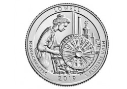 U.S.A ¼ Dollar Lowell 2019 D UNC Voorverkoop*