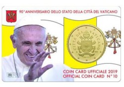 50 Cent Vaticaan 2019 in blister Nummer 10