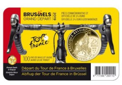 België 2019 2½ Euro 'Grand Départ Brussel" Bu in coincard Vlaams
