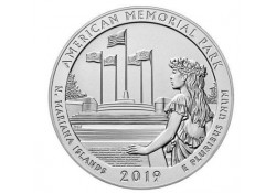 U.S.A ¼ Dollar American Memorial Park 2019 D UNC