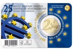 2 Euro België 2019 '25 jaar oprichting EMI' in coincard Vlaams Voorverkoop*