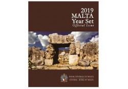 Bu set Malta 2019 Met extra de 2 euro Tempel Hagrat met F in ster 