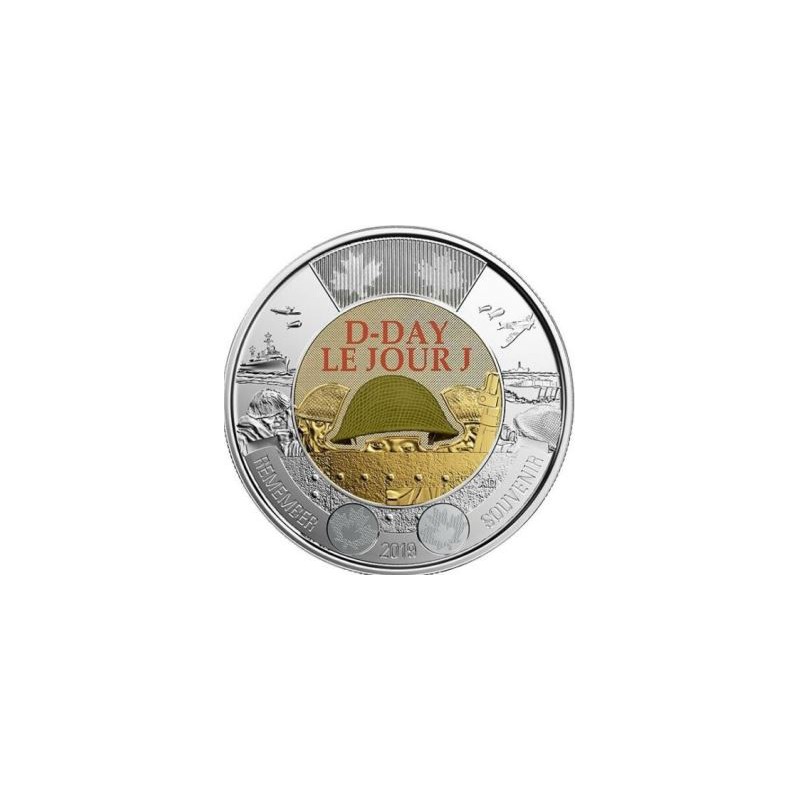 Canada 2019 2 dollar D-Day Unc