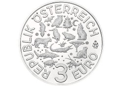 Oostenrijk 2019 3 euro Rivierkreeft Unc 