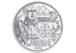10 Euro Oostenrijk 2019 Ridderslag Zilver Bu in blister