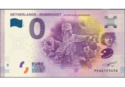 0 Euro biljet Nederland 2019 - Rembrandt Het Feestmaal van Belsazar