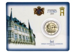 2 euro Luxemburg 2019 100 jaar Stemrecht Bu in Blister met muntteken Servaas