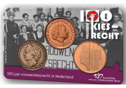Nederland 2019 100 jaar vrouwenkiesrecht in coincard