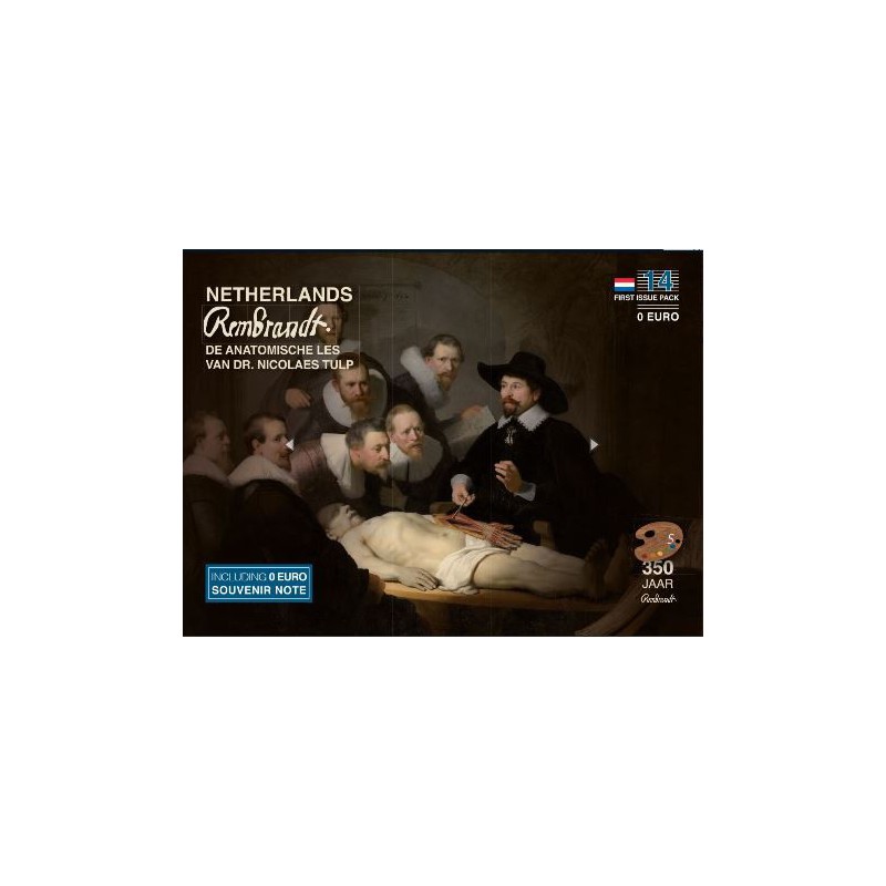 First Issue Pack nummer 14  Rembrandt Anatomische les van Dr Nicolaes Tulp