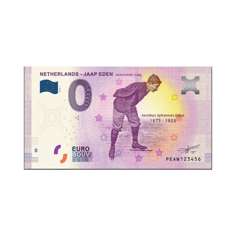 0 Euro biljet Nederland 2019 - Jaap Eden
