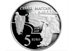 Italië 2019 5 euro Cesare Maccari Zilver proof
