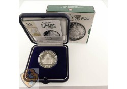 Italië 2019 5 euro Toscana S. Maria del Fiore Zilver proof
