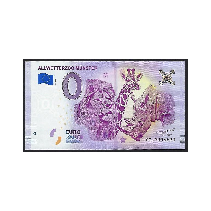 0 Euro biljet Duitsland 2018 - Allwetterzoo Münster