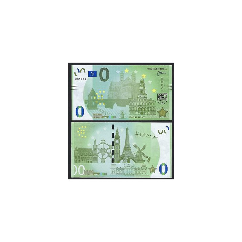 0 Euro biljet Nederland 2018 - Maastricht