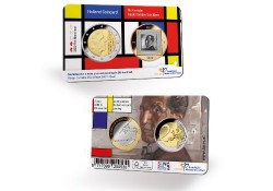 Nederland 2020 Holland coin Fair coincard thema Mondriaan