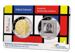Nederland 2020 Holland coin Fair coincard thema Mondriaan