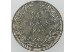 10 Cent 1904 Wilhelmina Pr-