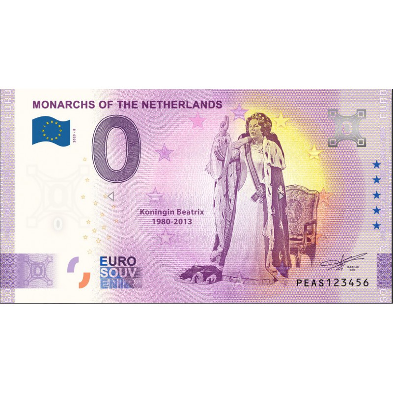 Euro Biljet Nederland Monarchs Of The Netherlands Koningin Beatrix