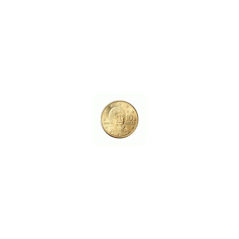 10 Cent Griekenland 2002 UNC met letter F