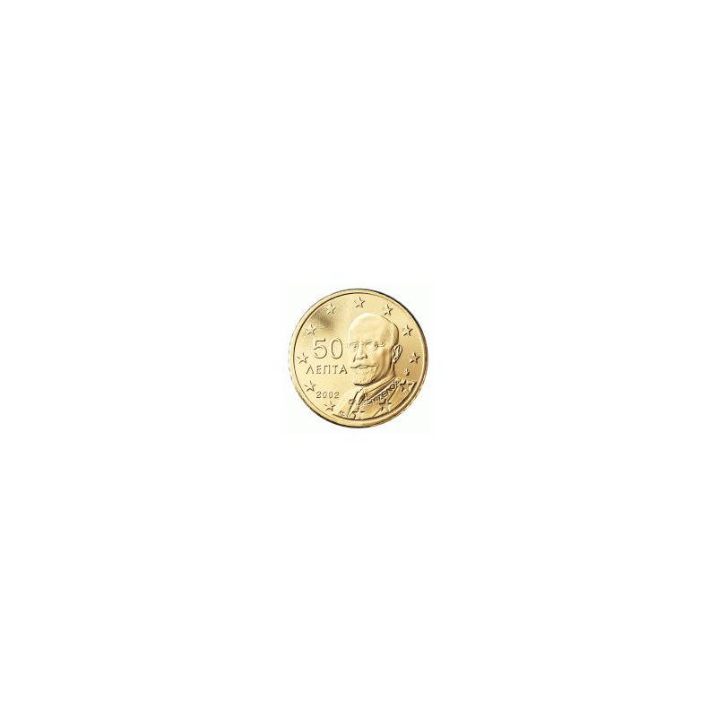50 Cent Griekenland 2002 UNC met letter F