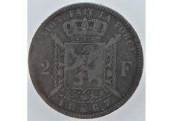 België 1867 2 Francs Fr