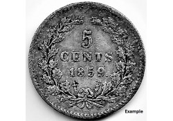 Nederland 1859 5 Cent...