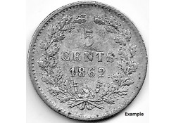 Nederland 1862 5 Cent...