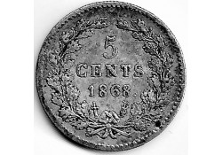 Nederland 1868 5 Cent...