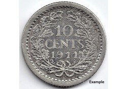 Nederland 1911 10 Cent...