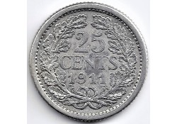 Nederland 1911 25 Cent...