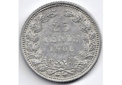 Nederland 1906 25 Cent...