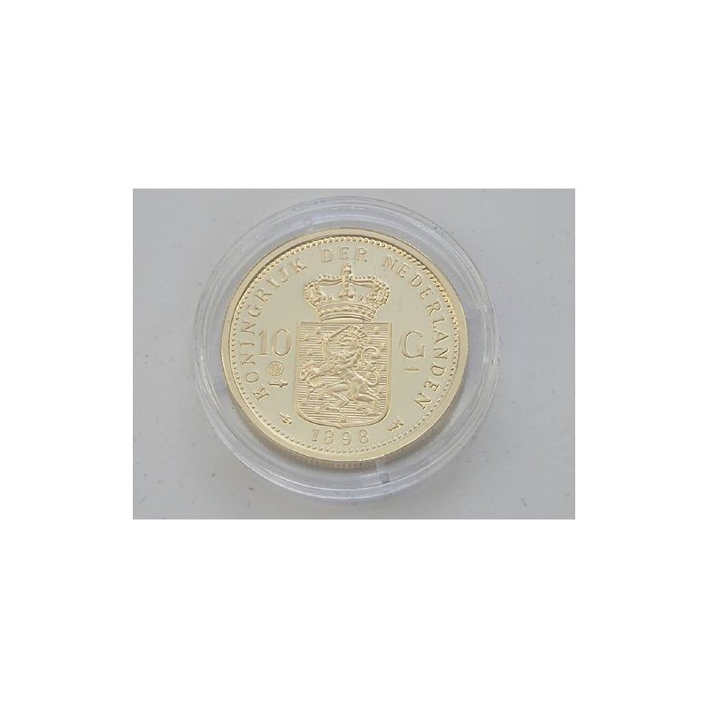 Replica 10 Gulden goud 1898. (Zilver)