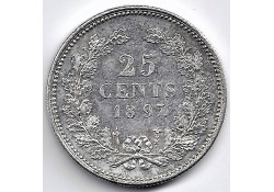 Nederland 1897 25 Cent...