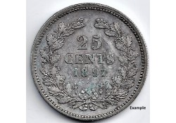 Nederland 1897 25 Cent...