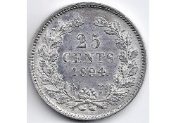 Nederland 1894 25 Cent...