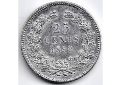 Nederland 1892 25 Cent...