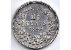 Nederland 1849 25 Cent...