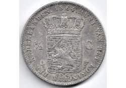 Nederland 1864 ½ Gulden...