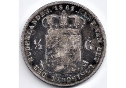 Nederland 1861 ½ Gulden...