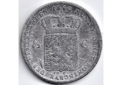 Nederland 1860/ ½ Gulden...