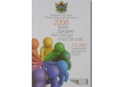 2 Euro San Marino 2008 Cultuur Dialoog Bu