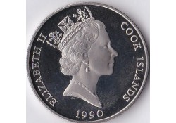 Cook Island 5 dollar 1990 Unc