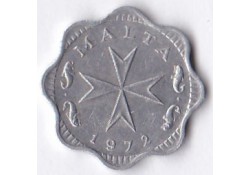 Km 5 Malta 2 Cents 1972