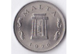 Km 10 Malta 5 Cents 1976