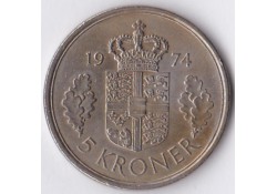 Denemarken 5 Kroner 1974