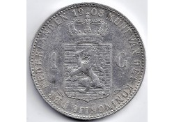 Nederland 1908 1 Gulden...