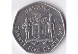 Jamaica 25 cents 1992